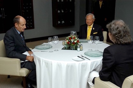 With former Prime Minister, Statesman and President of the Privy Council HE General Prem Tinsulanonda HE German Ambassador Brümmer in Bangkok.jpg